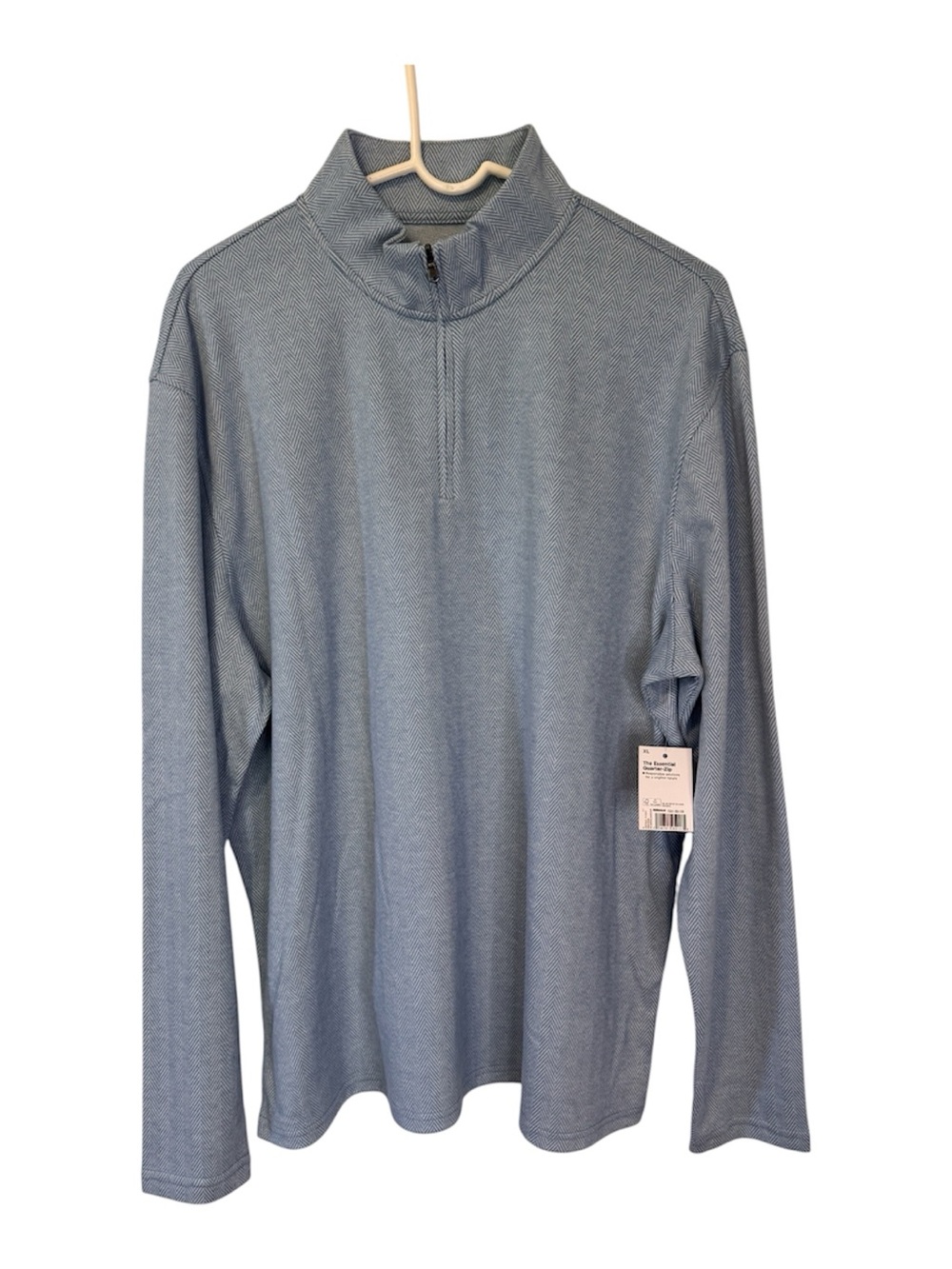 Kohl's Men's Sonoma Heathered Sky Blue Quarter-Zip Pullover NWTS Size XL